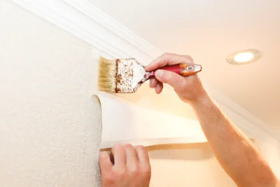 Pose de papier peint à la Bastide-de-Besplas — revêtements muraux et toiles de verre